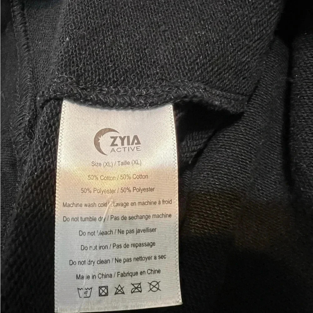 Zyia Ombrè Black Crop Hoodie-Xl - Picture 4 of 4